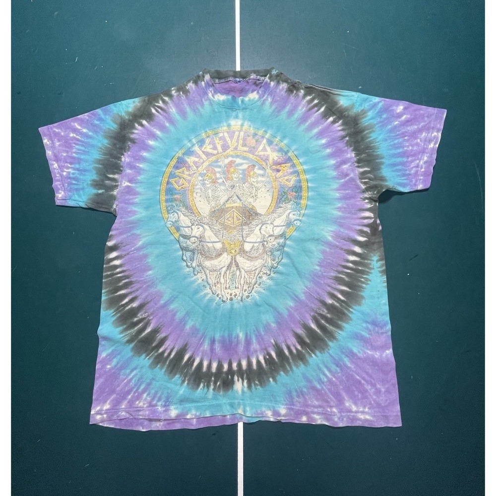 Vintage 1991 Grateful Dead La Coliseum Liquid Blue T‎ Shirt 22.5 x 28 Large